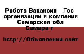 Работа Вакансии - Гос. организации и компании. Самарская обл.,Самара г.